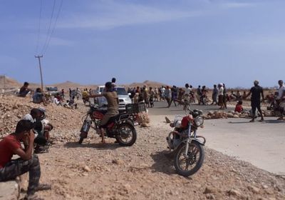 شاهد.. أهالي قلنسية يحتشدون ويمنعون لجان إخوانية من دخول المدينة