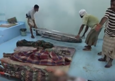 مقتل 9 مواطنين بينهم أطفال ونساء في قصف حوثي بالتحيتا (فيديو)