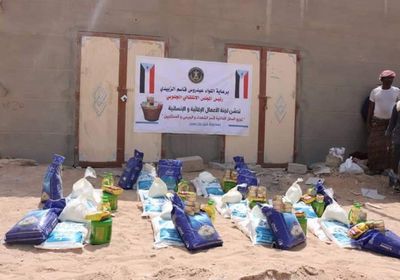 الانتقالي  يواصل توزيع السلال الغذائية في مختلف مديريات حضرموت