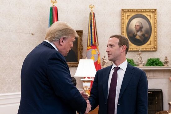 ترامب يلتقي الرئيس التنفيذي لـ"فيسبوك" في البيت الأبيض