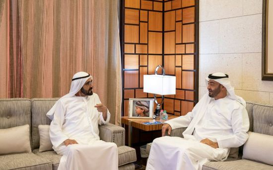 حاكم دبي يستقبل الشيخ محمد بن زايد لبحث مواضيع التنمية الشاملة