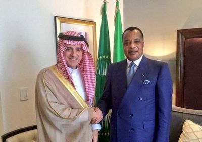  وزير الدولة للشؤون الخارجية السعودي ورئيس جمهورية الكونغو يناقشان موضوعات مشتركة