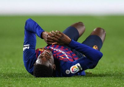 برشلونة الإسباني يوضّح طبيعة إصابة لاعبه ديمبلي