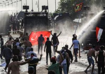  المتظاهرون في بغداد يرفضون إخلاء ساحة الطيران