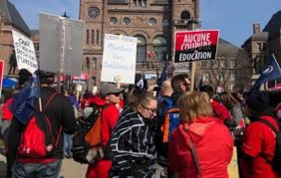 كندا.. تنظيم إضراب عام من قِبل العاملين بمدارس أونتاريو الإثنين