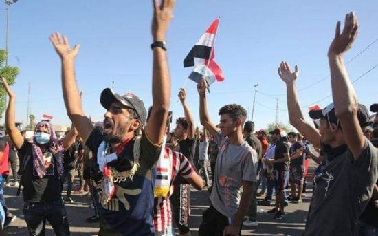 مظاهرات العراق تعري الغطاء الإيراني على جرائم المليشيات الحوثية
