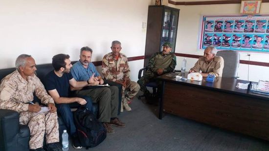 تفاصيل زيارة "الصليب الأحمر" فرع عدن إلى معسكر الأول صاعقة بالضالع