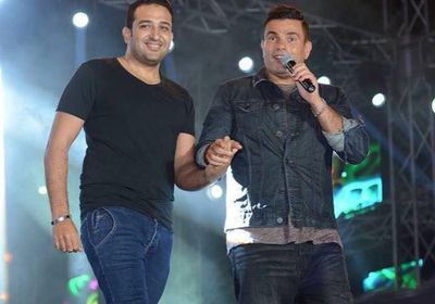 تامر حسين يهنئ عمرو دياب بعيد ميلاده