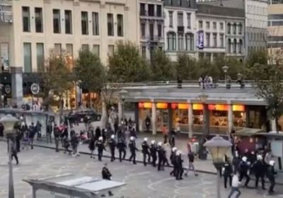 على خلفية العدوان التركي.. اشتباكات بين محتجين أكراد وأتراك في بلجيكا