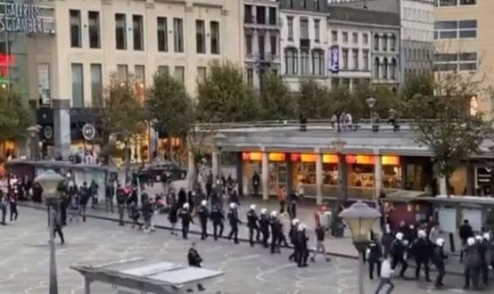 على خلفية العدوان التركي.. اشتباكات بين محتجين أكراد وأتراك في بلجيكا