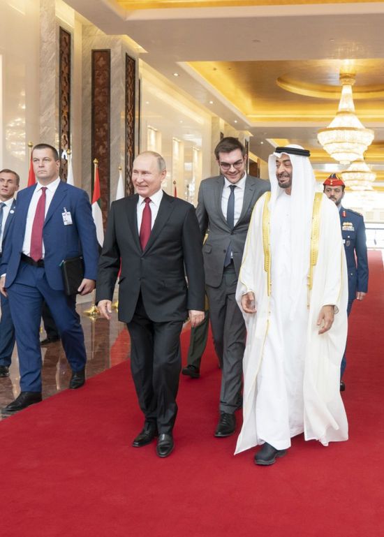 بن زايد يستقبل بوتين في زيارة رسمية بأبوظبي (صور)