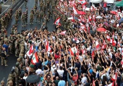 إصابة سبعة متظاهرين في النبطية جنوب لبنان