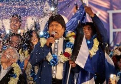إيفو موراليس يعلن فوزه بالانتخابات الرئاسية البوليفية