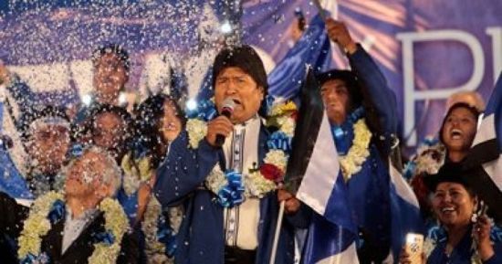 إيفو موراليس يعلن فوزه بالانتخابات الرئاسية البوليفية