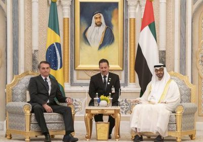 ولي عهد أبو ظبي يناقش العلاقات الثنائية مع الرئيس البرازيلي  بالإمارات