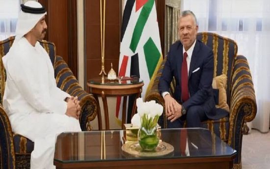 ملك الأردن يبحث مع وزير الخارجية الإماراتي أوضاع المنطقة