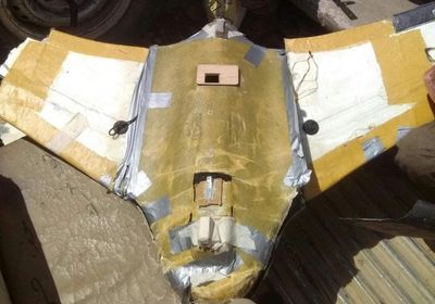 القوات الجنوبية تسقط طائرة تجسس حوثية في مريس (صور+ فيديو)