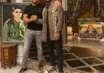 محمد رمضان ينشر صورته بصحبة الملاكم المغربي أبو بكر زعيتر