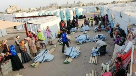 الهجرة الدولية توزع 150 حقيبة مأوى على النازحين في صبر