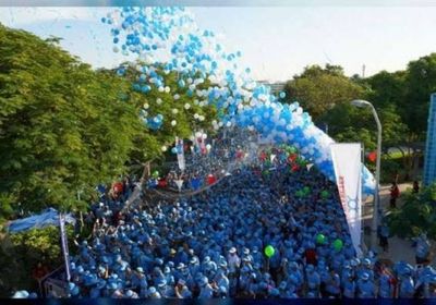 ٢٠ ألف شخصا بدبي يشاركون في مسيرة "حارب السكري" 