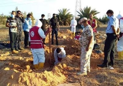 الجيش الوطني الليبي يعثر على مقبرة جماعية تضم أطفالًا ومرتزقة جنوبي طرابلس