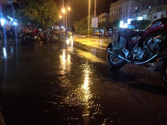 هطول أمطار على بعض مديريات حضرموت (صور)