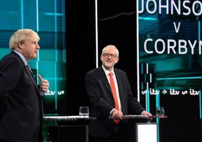 مناظرة تلفزيونية تجمع جونسون وزعيم المعارضة كوربن