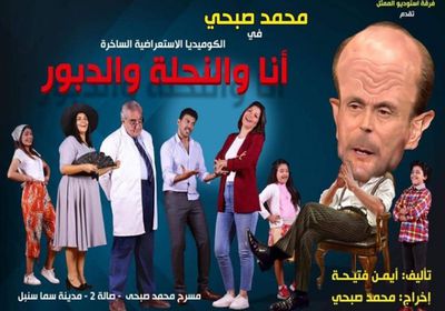 28 نوفمبر.. عرض مسرحية محمد صبحي الجديدة "أنا والنحلة والدبور"