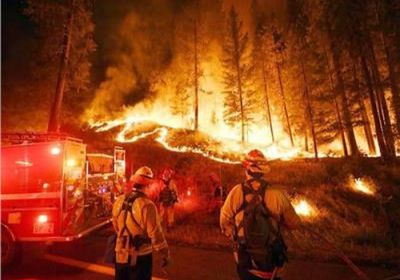 600 رجل إطفاء يباشرون حريقًا جديدًا بكاليفورنيا