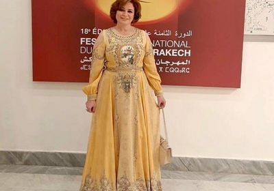 إلهام شاهين تتألق بالقفطان المغربي في مهرجان مراكش السينمائي 
