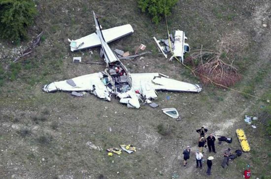 مصرع 9  أشخاص من أسرة واحدة في تحطم طائرة أمريكية