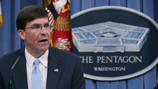 وزير الدفاع الأمريكي: خفض قواتنا بأفغانستان لم يرتبط بصفقة مع طالبان
