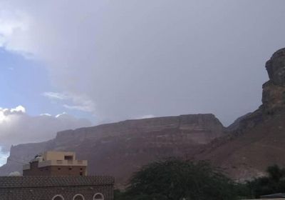 أمطار رعدية متوسطة على حضرموت