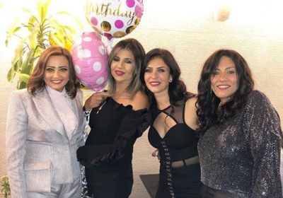 محمود حميدة وبسمة يحتفلون بعيد ميلادهما (صور وفيديو)