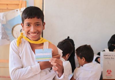 حملة من يونيسف لتحصين أطفال أبين ضد الدفتيريا