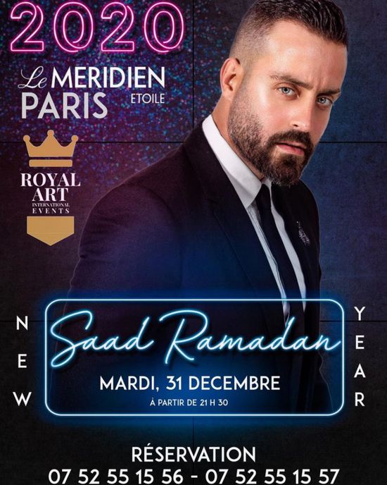 سعد رمضان يستعد لإحياء حفل رأس السنة في باريس 