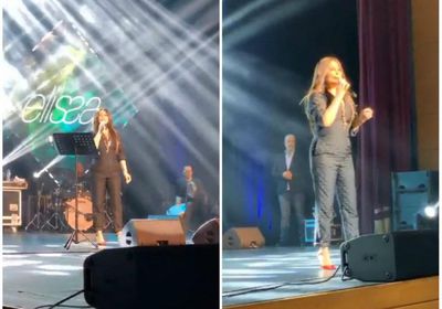 إليسا تشعل مسرح حفلها بالقاهرة (فيديو)