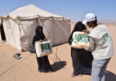 مساعدات شتوية من السعودية للنازحين بالجوف
