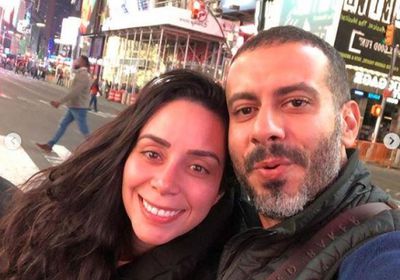 محمد فراج يحتفل بعيد ميلاد خطيبته بسنت شوقي (صور)