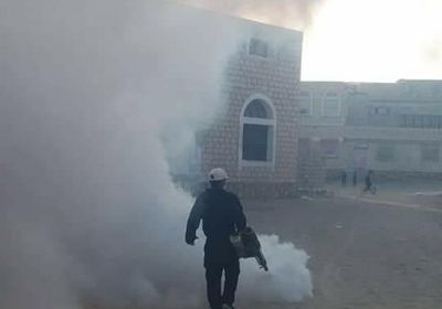 "رش ضبابي" في الشحر للوقاية من حمى الضنك 