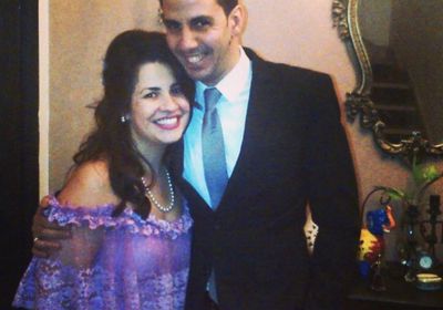 بالصور.. إنجي وجدان تحتفل بعيد زواجها السابع