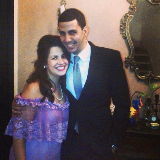 بالصور.. إنجي وجدان تحتفل بعيد زواجها السابع