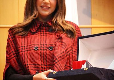 بالصور.. أول تعليق لدرة بعد تكريمها في الجامعة الفرنسية