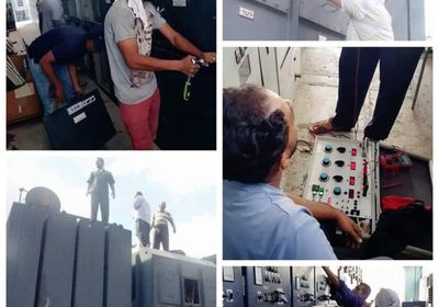 بعد إنجاز أعمال الصيانة.. إعادة التيار الكهربائي للمعلا والتواهي