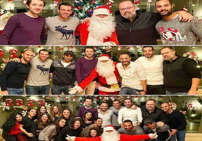بصحبة نجوم الفن.. محمد محمود عبد العزيز يحتفل بالكريسماس 