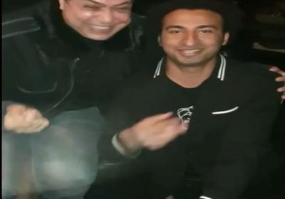 علي ربيع بصحبة حكيم في العرض الخاص لفيلم "الفلوس" (فيديو)