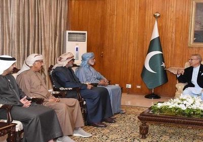  الرئيس الباكستاني ورئيس الوزراء يستقبلان وزير التسامح الإماراتي