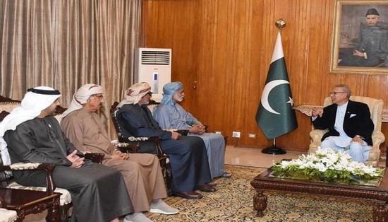  الرئيس الباكستاني ورئيس الوزراء يستقبلان وزير التسامح الإماراتي