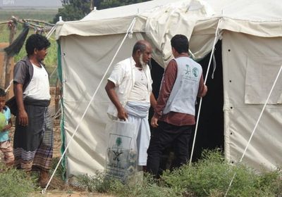  "سلمان للإغاثة" توزع موادا إيوائية على أطراف صعدة