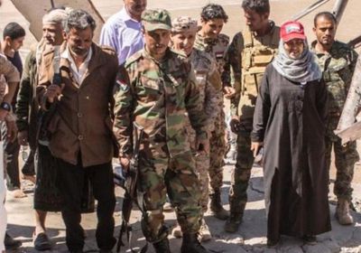 وفد من "الانتقالي" يتفقد موقع الهجوم الإرهابي بملعب الصمود بالضالع